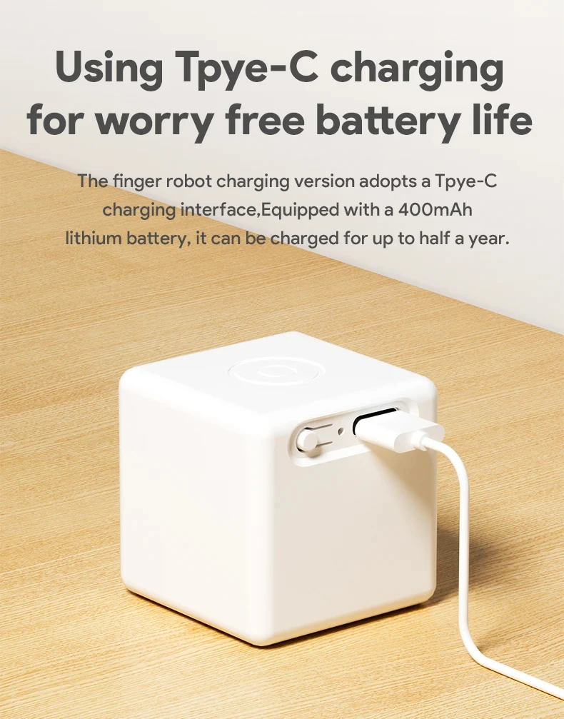 Smart Push Fingerbot - Rechargeable Wireless Button Pusher For Smart Home & Office Automation - Image 5