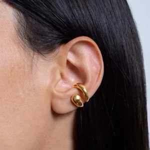 Fashion Women's Piercless Ear Clip Earring Classic Gold Color Trendy Earcuff Earrings Girl Gift Simple Daily Wear Jewelry